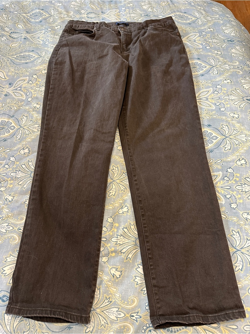 Bandolino Women's Straight-Leg Jeans in Dark Brown